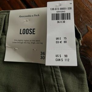 Abercrombie & Fitch Khaki Loose Fit Pants